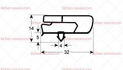 Уплотнитель вставной для CORECO (6045010131)