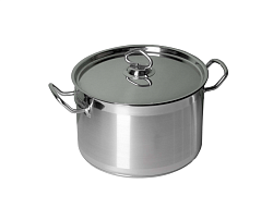 Кастрюля 7 л 26х15 см тройное дно с крышкой (индукция) нержавеющая сталь MGSTEEL