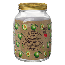 Банка круглая с крышкой 3,175л стекло «Кватро Стаджони» BORMIOLI ROCCO