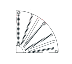 Лезвие-пластина тёрка для твёрдого сыра для HALLDE (87110)