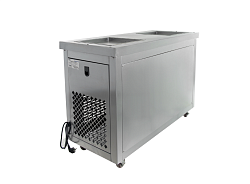 Фризер для ролл мороженого KCB-2F (стол для топпингов, 2 компрессора) FOODATLAS