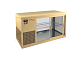 Витрина холодильная VRL 1300 L Beige HICOLD