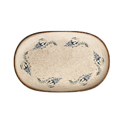 Блюдо овальное 23см Voyage Navy ID Fine