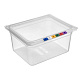 Гастроемкость 1/2 150 мм 325х265 мм, 8,9 л полипропилен, прозрачная с крышкой MGprof