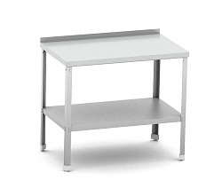 Стол разделочный с бортом 1200х600х870 мм разборный, полка сплошная, нержавейка MGSTEEL