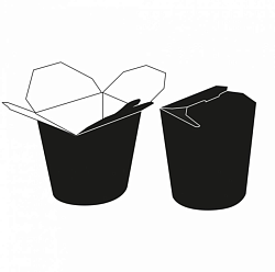 Коробка картонная для лапши BLACK 960 мл GARCIA DE POU (219.53)