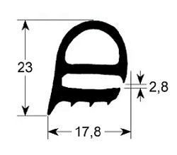 Уплотнение двери для RATIONAL (5012.0704)