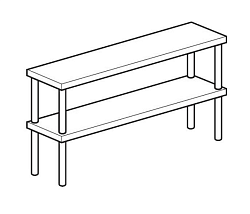 Полка настольная открытая CHEF LINE LOSO3521T2 APACH