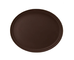 Поднос прорезиненный овальный 56х68,5 см Jiwins MACO (JW-R2700CT-BR)