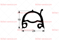 Уплотнитель дверной 885x695 мм для печи (5021857)