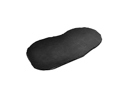 Блюдо для подачи 40х20 см, черное, сланец MGprof