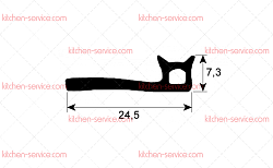 Уплотнитель дверной 2950 для JUNO (0H6760)