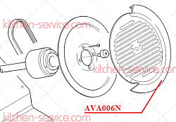 Кожух для слайсера AGATA 250 SIRMAN (AVA006N)