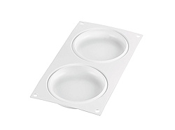 Форма для выпечки 140 мл 2 ячейки 105x17 мм Круг силикон SILIKOMART