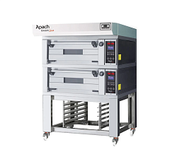 Печь подовая для пиццы с подставкой с направляющими BAKERY LINE E2L2PZS DPBI-T APACH