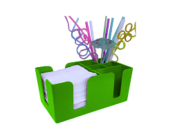 Подставка барная для салфеток и украшений ярко-зеленая MGprof (1774)