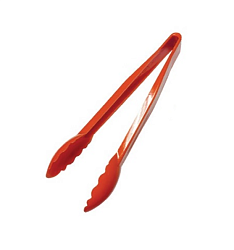 Щипцы универсальные 24 см, красные, поликарбонат MGprof (1724)