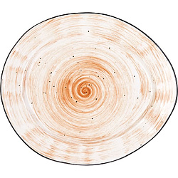 Тарелка мелкая 27х23см фарфор «Пастораль» KUNSTWERK