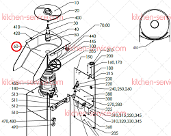 Камера ножа для овощерезки RG-300i HALLDE (47001)