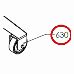 Колеса комплект для овощерезки RG-300i HALLDE (47211)