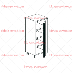 Шкаф кухонный закрытый CHEF LINE LHC15-1007HD APACH