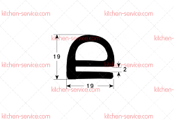 Уплотнитель дверной для печи