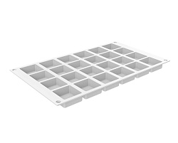 Форма для выпечки 20 мл 24 ячейки 37x37x16 мм Квадрат силикон SILIKOMART