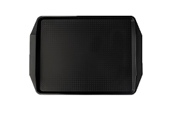 Поднос 42х30 см, черный, поверхность классик (110) MGprof (1732)