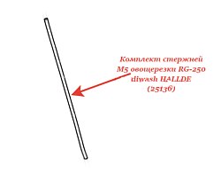 Стержни М5 в комплекте для овощерезки RG-250 diwash HALLDE (25136)