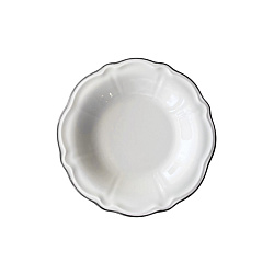 Тарелка глубокая 22см 350мл Line Black 1972 BY ID FINE