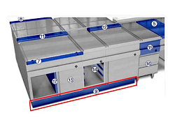 Панель цоколя вкручиваемая (для ножек 150 мм) Optima 850/700 MKN (9109141)