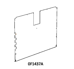 Панель задняя для XBC605E UNOX (0F1437A0)