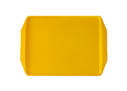 Поднос 42х30 см, желтый, поверхность классик (108) MGprof (1732)