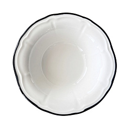 Салатник 25см 900мл Line Black 1972 BY ID FINE