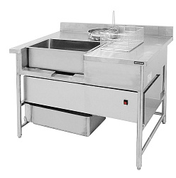 Стол для панировки с автопросеиванием TF 122 SAT KOCATEQ