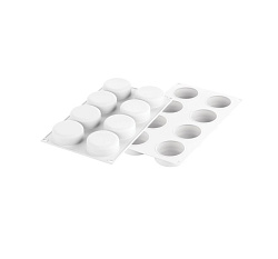 Форма для выпечки 8 ячеек 80 мл 65x25 мм Эссенциале силикон SILIKOMART