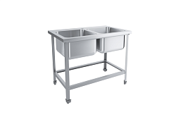 Ванна моечная 2 секции Эконом ВМОц2-500ЭЦК ПИЩЕВЫЕ ТЕХНОЛОГИИ