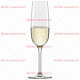 Бокал-флюте для шампанского 210 мл BANQUET ZWIESEL GLAS (121594)