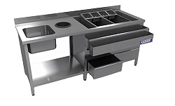 Станция барная 2000х600(950)х900(1000) мм КАМИК