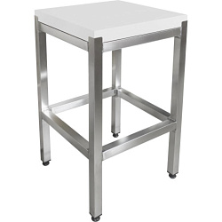 Колода разрубочная 600х500х850 мм, столешница полипропилен ПИЩЕВЫЕ ТЕХНОЛОГИИ