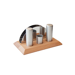 Набор соль/перец 4 предмета 20х12 см сатин NARIN