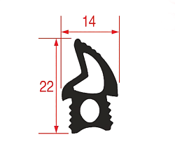 Уплотнитель двери для TECNOEKA (01001060)