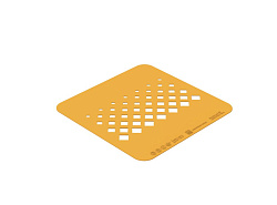 Трафарет для декора блюд 137,5x72,3 мм 1 мм Ромб силикон SILIKOMART