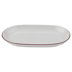 Блюдо овальное 37см Modest Maroon ID Fine