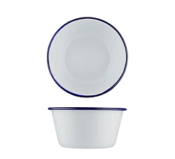 Салатник 800 мл 15.4х7 см Blue Rim эмалированная сталь SUNNEX (CEB2047)