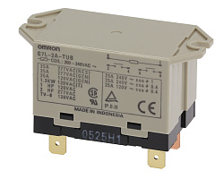 Реле OMRON 2NO присоединение плоский штекер 6,3 мм