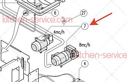 Насос вакуумный LC 4 230 В 50/60 Гц M315 для ORVED (1600549)