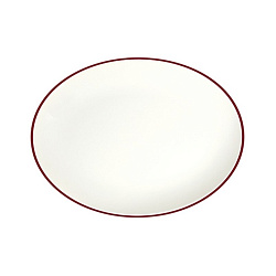 Тарелка овальная 33см Modest Maroon ID Fine