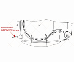Кабель питания 120v US для вертикального куттера VCB-31S HALLDE (24211)