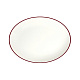 Тарелка овальная 33см Modest Maroon ID Fine